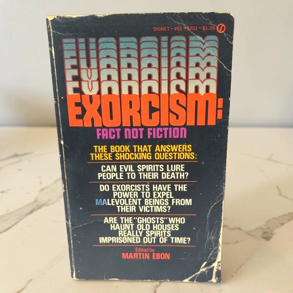 VTG Signet Exorcism Fact Not Fiction Book Martin Ebon Occult Demonology 1974